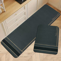 Story@Home Charcoal Grey Enmore Runner Mat