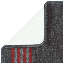 Story@Home 2 Pcs Black Stripes Nylon Anti Skid Doormat