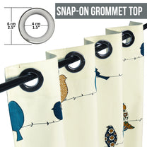 2 Pcs 300GSM Mustard Bohemian Cotton Canvas Curtain Window/Door/Semi Long Door/Long Door Curtains