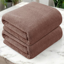 Story@Home Light Brown 2 Units Microfiber Bath Towels For Men, Women & Kids