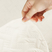 Sofa Throw Cover Combo – 2 Pcs 1 Seater and 1 Pc 3 Seater Off White Solid Pattern with Pocket by Story@Home