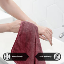 Story@Home 2 Units Microfiber Men Bath Towels - Pink