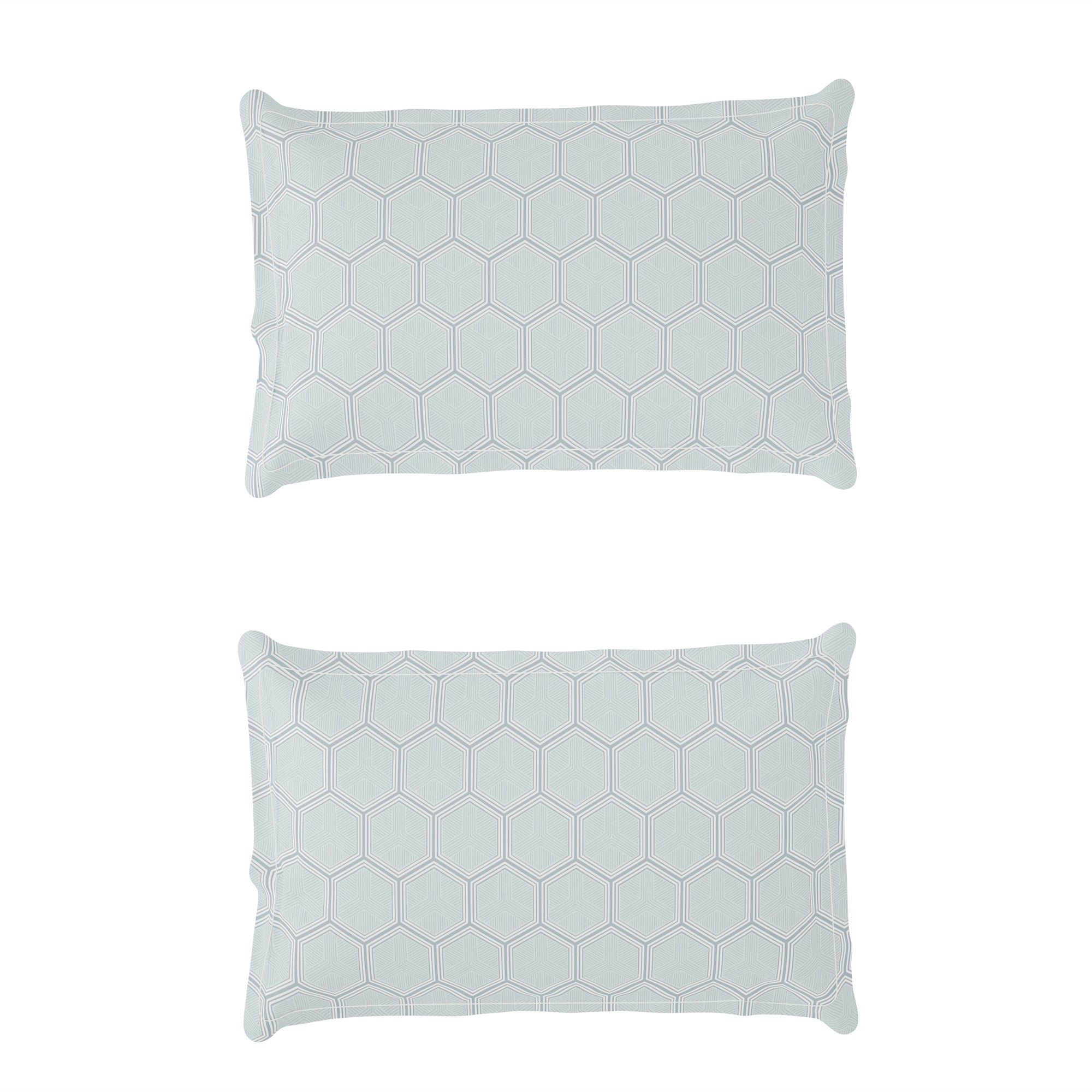 Story@Home 2 Pcs Arena Microfiber Double Bedsheets Combo With 4 Pillow Covers - Peach & White