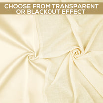 2 Pcs Blackout Serene Duo Cream Solid Window/Door/Semi Long Door/Long Door Curtains