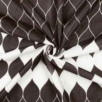 2 Pcs Brown Nature Abstract Polyester Door Curtains