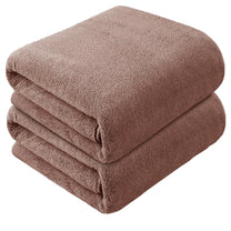 Story@Home Light Brown 2 Units Microfiber Bath Towels For Men, Women & Kids