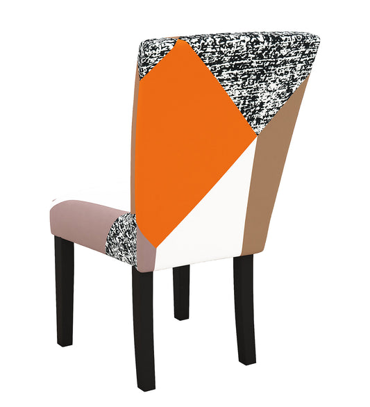 Story@Home Polyester Multicolor Geometric Print Chair Cover , Pack of 6