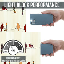 2 Pcs 300GSM Red Bohemian Cotton Canvas Curtain Window/Door/Semi Long Door/Long Door Curtains