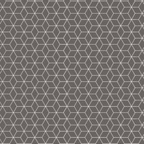 2 Pcs Blackout Foil Grey & Silver Hexagon Window/Door/Long Door Curtains