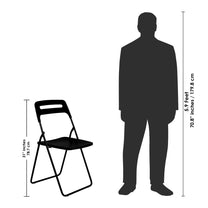 Premium Black Plastic Folding Leisure Office & Dining Chair