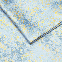 2 Pcs Blackout Foil Light Grey & Golden Splatter Window/Door/Semi Long Door/Long Door Curtains