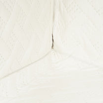 Sofa Throw Cover Combo – 2 Pcs 1 Seater and 1 Pc 3 Seater Off White Solid Pattern with Pocket by Story@Home