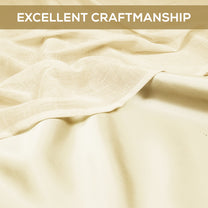 2 Pcs Blackout Serene Duo Cream Solid Window/Door/Semi Long Door/Long Door Curtains