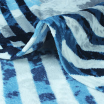 Finley 300 GSM Blue Graphic Double Size Blanket