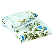 Ventura 144 TC 100% Cotton Blue Floral Double Bedsheet