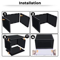 Story@Home Black Stackable Sneaker Box For Storing Sneakers Shoes Footwear