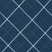 180 GSM Blue Hexagon Microfiber Fusion Reversible Double Comforter