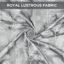 2 Pcs 400 GSM Grey Azurio Jacquard Window / Door / Semi Long Door/ Long Door Curtains