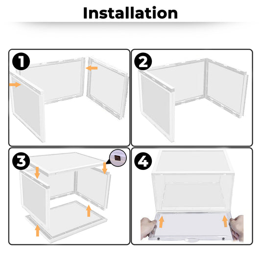 Story@Home Transparent Stackable Sneaker Box For Storing Sneakers Shoes Footwear