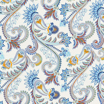180 GSM Blue Floral Microfiber Fusion Reversible Double / Single Comforter