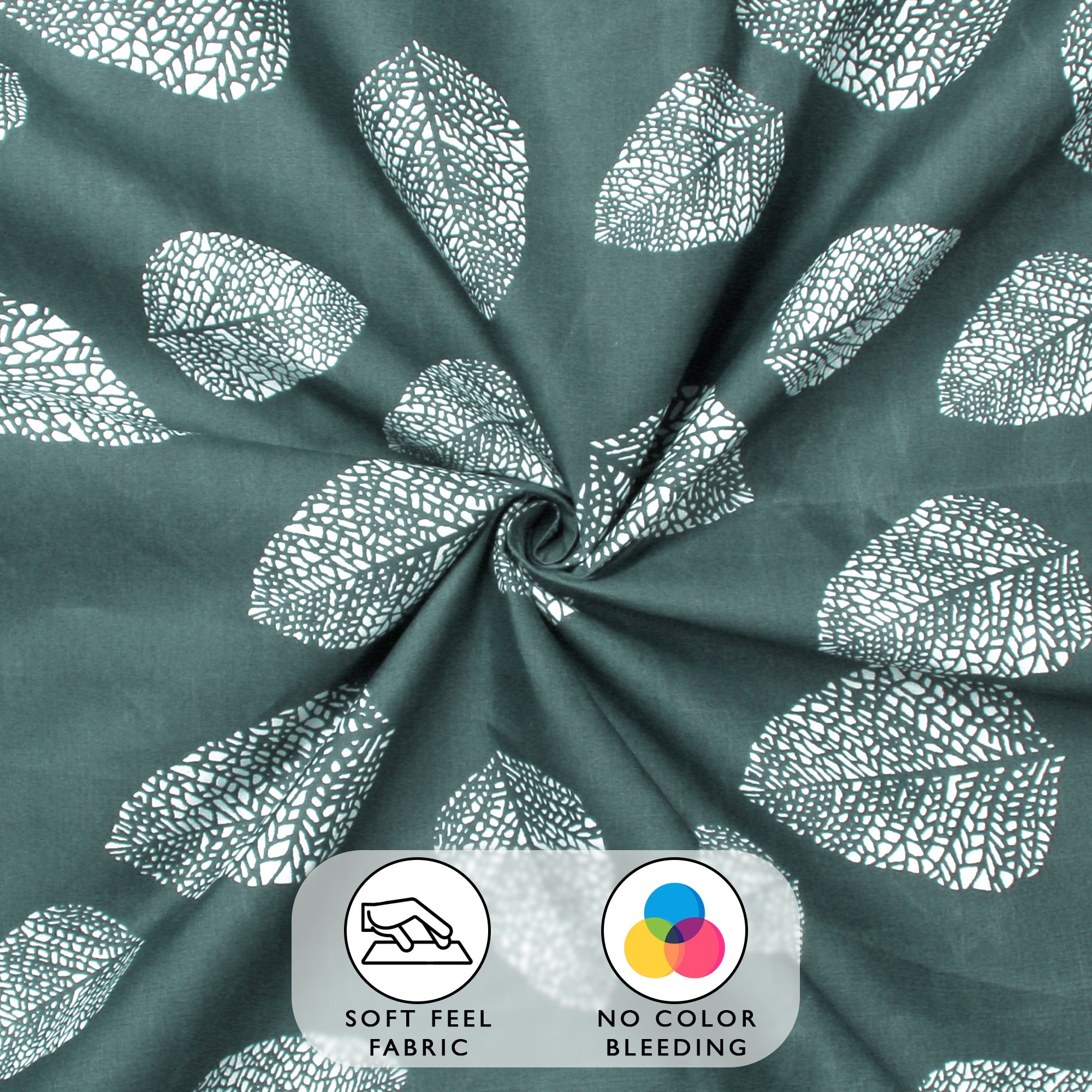 Story@Home 2 Pcs Arena Microfiber Double Bedsheets Combo With 4 Pillow Covers - Grey & Beige