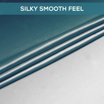 2 Pcs Blackout Foil Cyan Blue & Light Grey Gradient Window/Door/Semi Long Door/Long Door Curtains