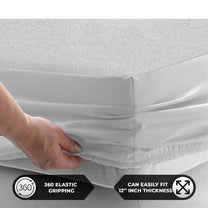 Story@Home Light Grey Terry 100% Waterproof and Dustproof Premium Single / Double Size Mattress Protector