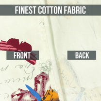 2 Pcs 300GSM Periwinkle Bohemian Cotton Canvas Curtain Window/Door/Semi Long Door/Long Door Curtains