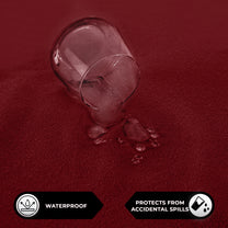Story@Home Maroon Terry 100% Waterproof and Dustproof Premium Single / Double Size Mattress Protector