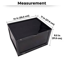 Story@Home Black Stackable Sneaker Box For Storing Sneakers Shoes Footwear