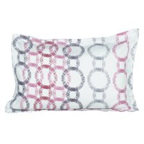 Sparkle 144 TC 100% Cotton White & Pink Single Bedsheet Combo | Set of 2 |
