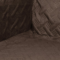 Sofa Throw Cover With Solid Pattern In Brown For 1 | 2 | 3 | 4 Seater From Story@Home