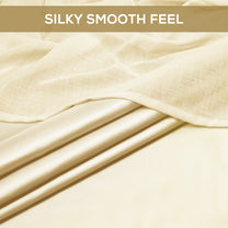 2 Pcs Blackout Serene Duo Cream Solid Window/Door/Semi Long Door/Long Door Curtains