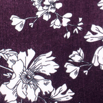 Finley 300 GSM Purple Floral Double Size Blanket