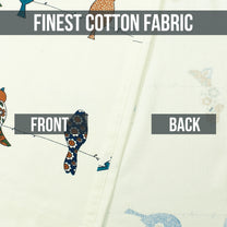 2 Pcs 300GSM Mustard Bohemian Cotton Canvas Curtain Window/Door/Semi Long Door/Long Door Curtains