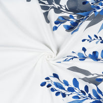 2 Pcs 300GSM Blue Bohemian Cotton Canvas Curtain Window/Door/Semi Long Door/Long Door Curtains