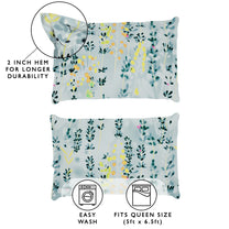 Arena 186 TC Grey Queen Size Fitted Bedsheet With 2 Pillow Cover