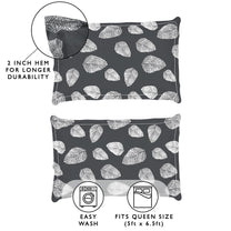 Arena 186 TC Grey Queen Size Fitted Bedsheet With 2 Pillow Cover