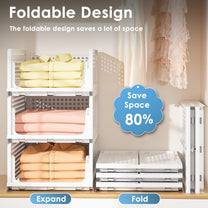 Story@Home White Pack of 6 Foldable Shirt Stacker Box