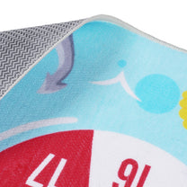 Story@Home Sky Blue Sea Pirate Design Printed Carpet With Anti-Skid Back For Kids