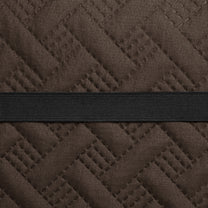 Sofa Throw Cover With Solid Pattern In Brown For 1 | 2 | 3 | 4 Seater From Story@Home