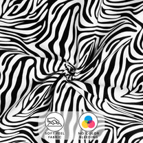 Arena 186 TC Black & White Queen Size Fitted Bedsheet With 2 Pillow Cover
