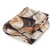 Finley 300 GSM Beige Geometric Double Size Blanket