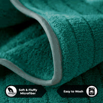 Story@Home 2 Pcs Microfiber Hand Towels - Green