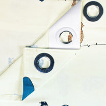 2 Pcs 300GSM Mustard Bohemian Cotton Canvas Curtain Window/Door/Semi Long Door/Long Door Curtains