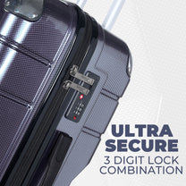 Story@home Dark Purple Small, Medium & Large Cabin Trolley Bag