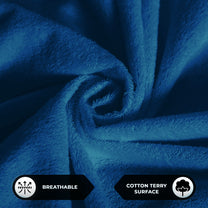 Story@Home Royal Blue Terry 100% Waterproof and Dustproof Premium Single / Double Size Mattress Protector