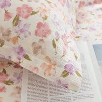 Story@home 300 TC Air Cotton Microfiber Multicolor King Size Floral Bedsheet with 2 Pillow Covers