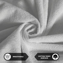 Grey Terry 100% Waterproof and Dustproof Premium Single / Double / King Size Mattress Protector