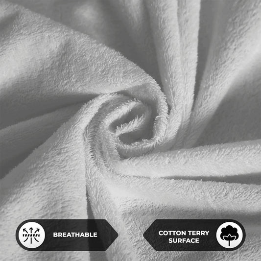 Grey Terry 100% Waterproof and Dustproof Premium Single / Double / King Size Mattress Protector